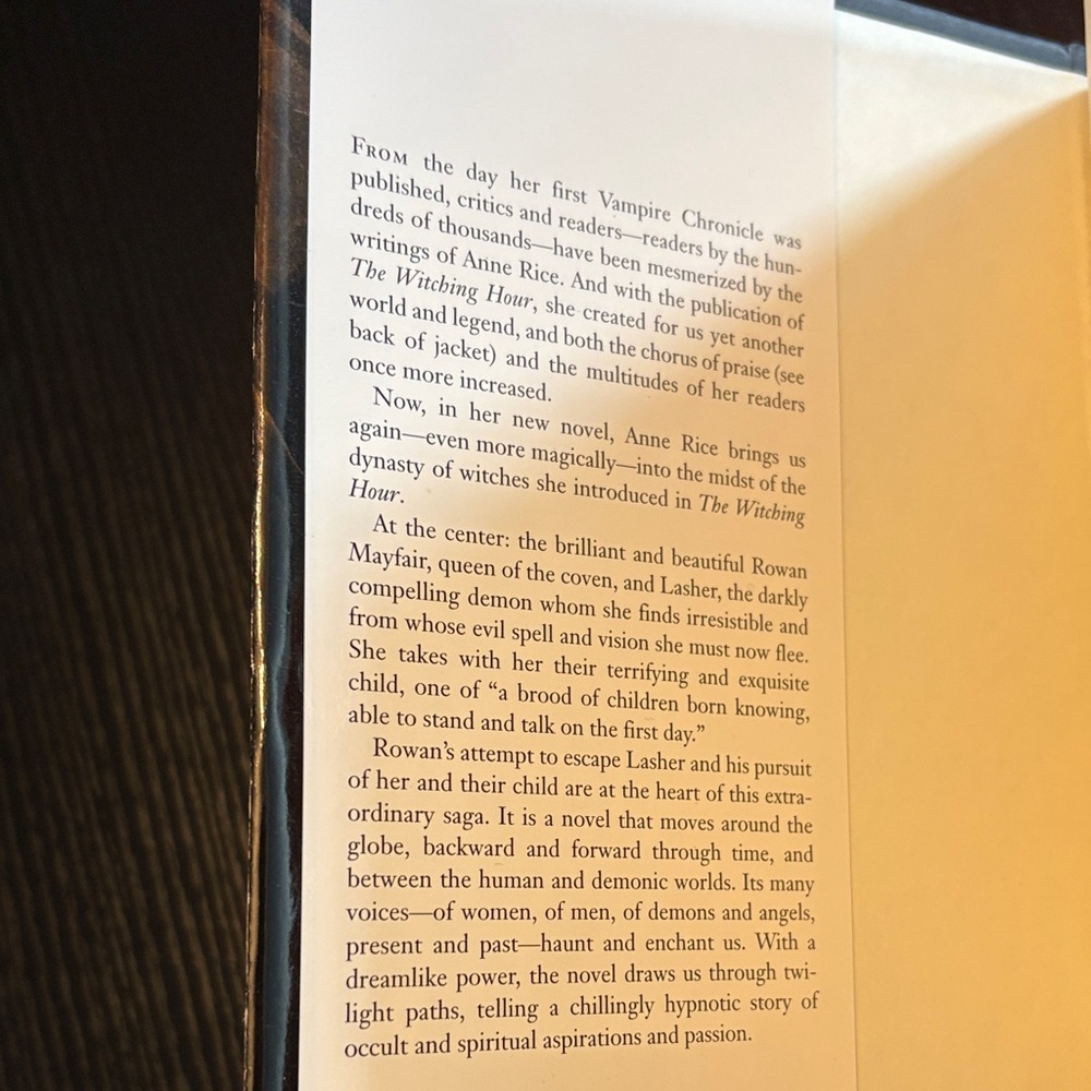Anne Rice 'Lasher' Hardcover Book - Picture 3 of 9